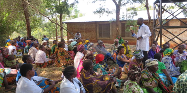 Crowds of women showed up for CHD's cervical cancer screening in rural villages